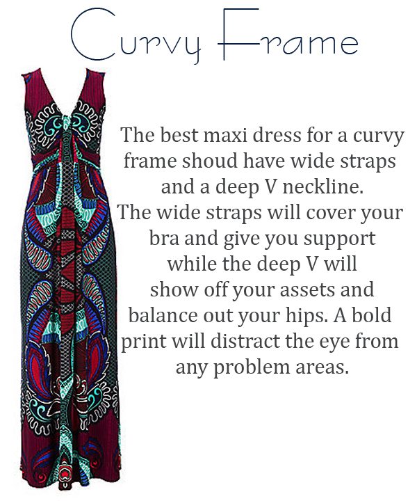 maxi dress for curvy body