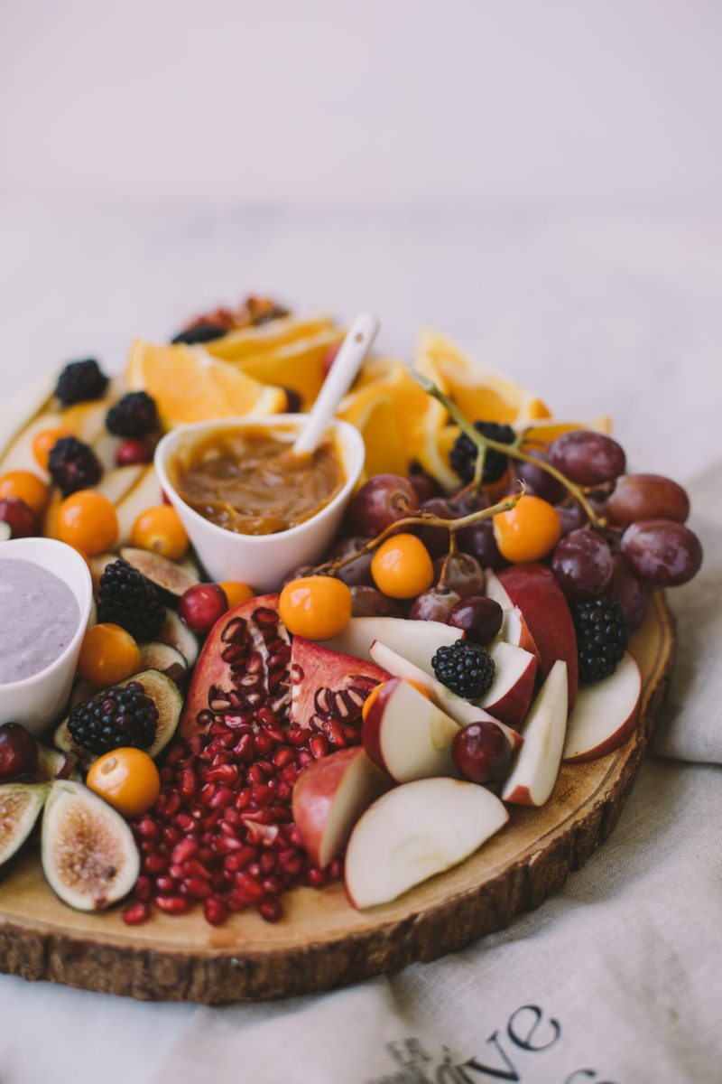 autumn fruit platter