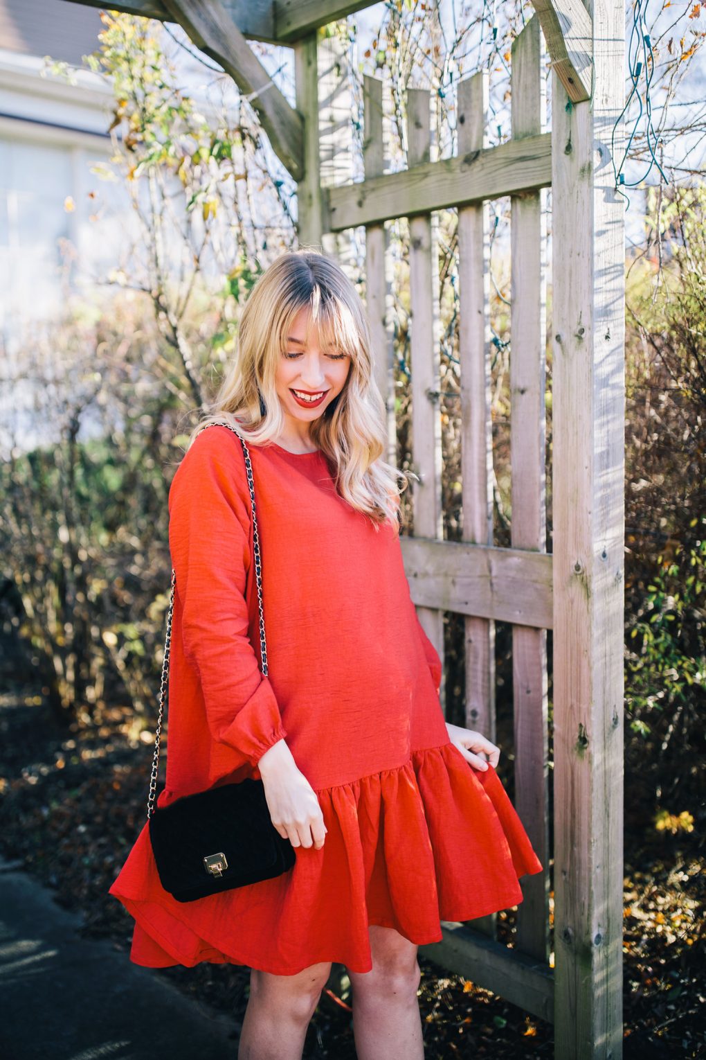 Little Red Christmas Dress | The Blondielocks | Life + Style