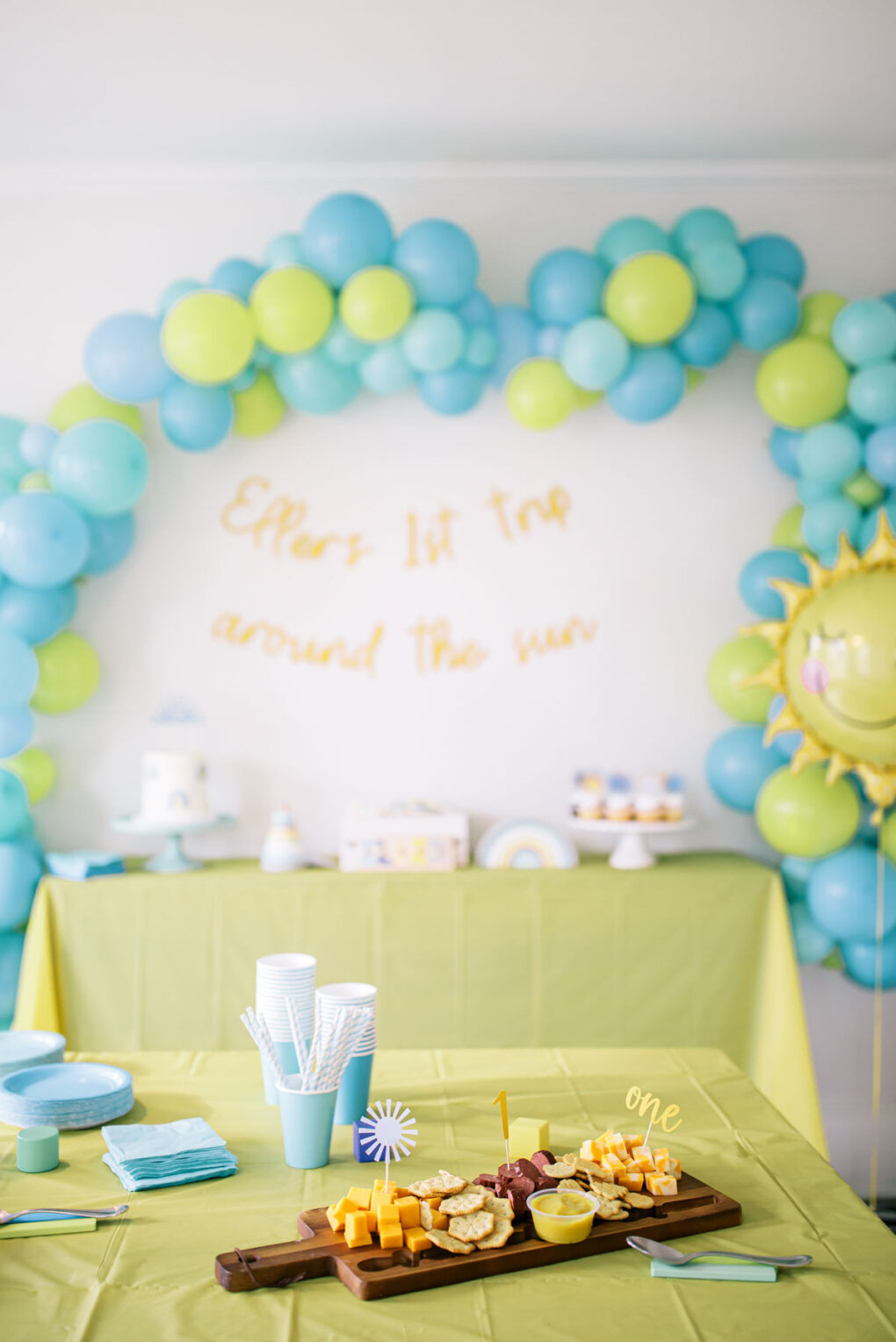 Ellers First Trip Around The Sun Birthday Party | The Blondielocks ...